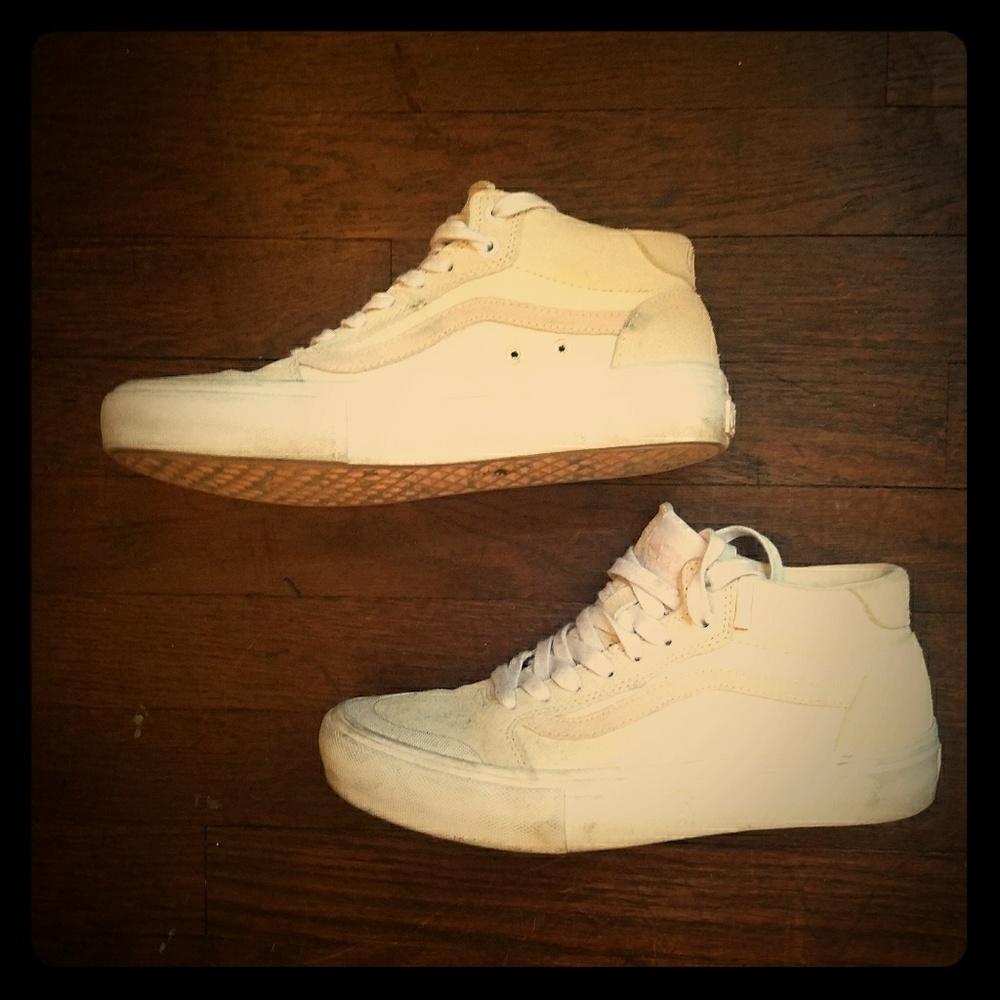 Vans mid-pros with ultracush hd inserts